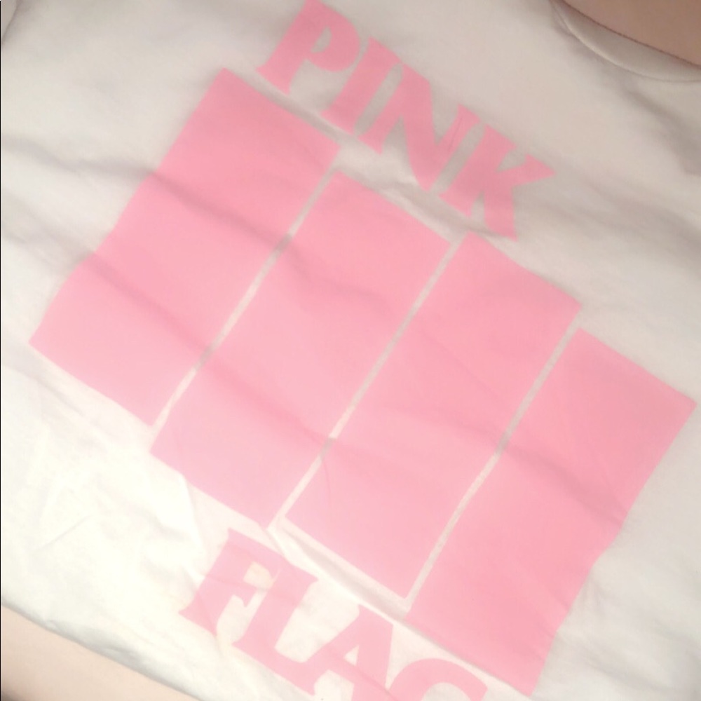 “pink” Black Flag TShirt XL